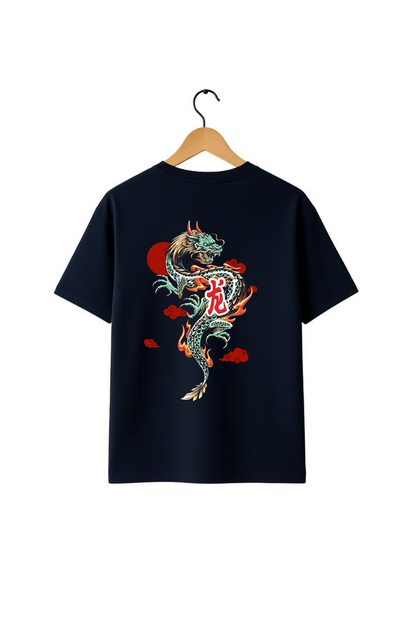 Chinese Dragon Graphic Oversize T-Shirt