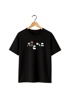 Panda Group Design Oversize T-shirt For Girl's