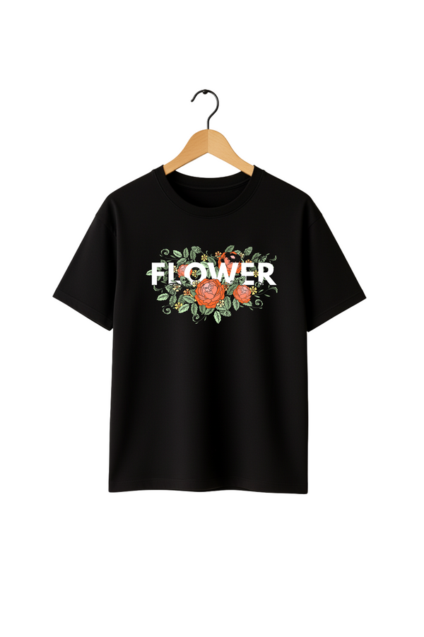 Colorful flowers Design Oversize T-shirt