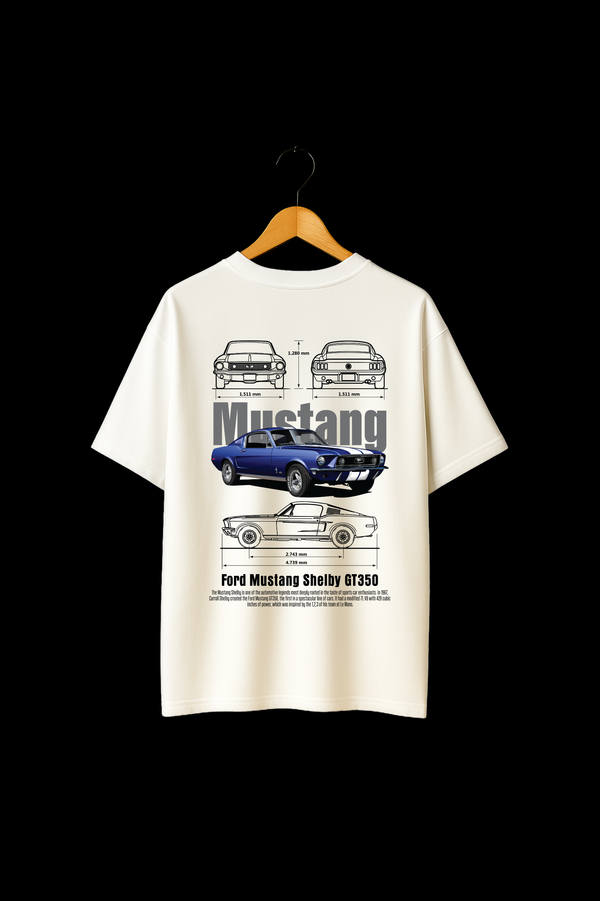 Men's Ford Mustang Shelby GT350 Graphic Oversize T-shirt