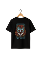 Wild Dog Graphic Design Oversize T-Shirt
