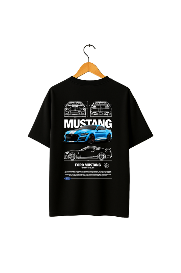 Ford Mustang GT500 Shelby Graphic Oversize T-shirt