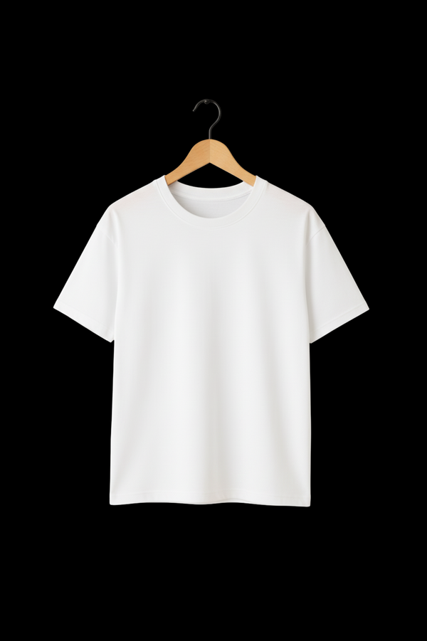 Plain White Oversize T-shirt for Men's & Women's