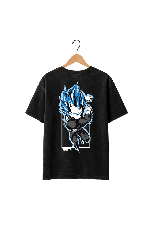 Vegeta Anime Vector Design Oversize T-Shirt
